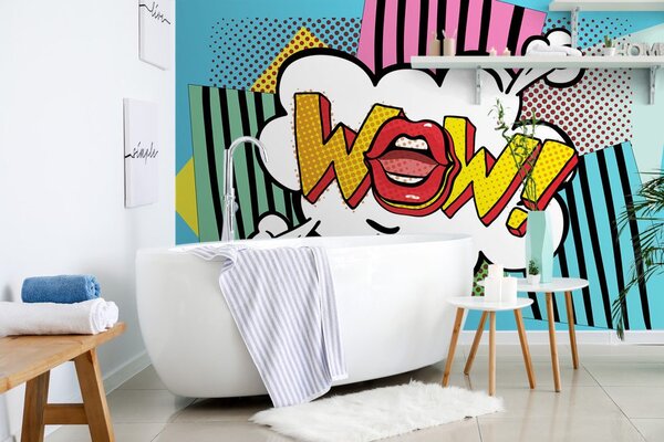 Tapet în stil pop art - WOW!