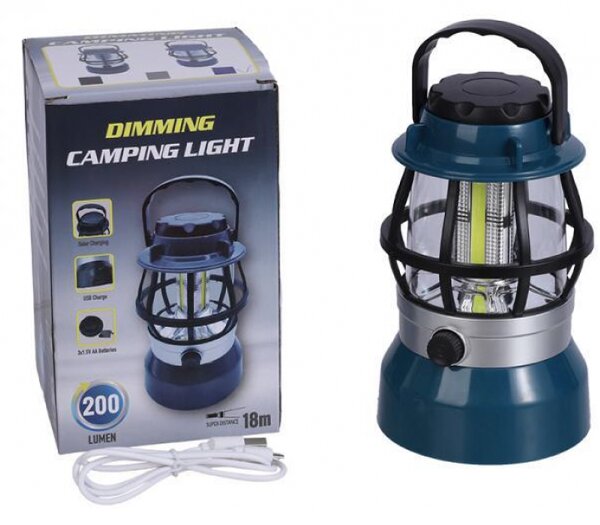 Lampa camping C-8118-COB 200 lumeni solara