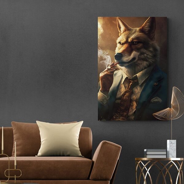 Tablou animal gangster lupul
