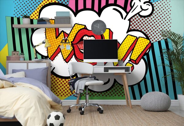 Tapet în stil pop art - WOW!