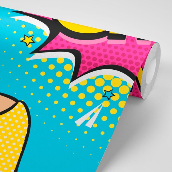 Tapet doamne în stil pop art - OMG!