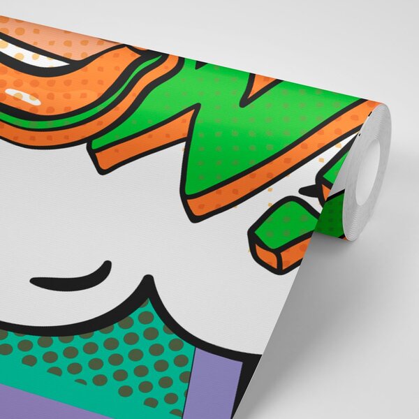 Tapet pop art mov elegant - WOW!