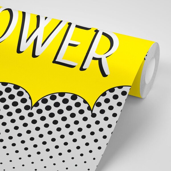 Tapet cu inscripție pop art - GIRL POWER