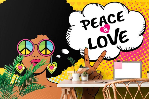 Tapet viață în pace - PEACE & LOVE