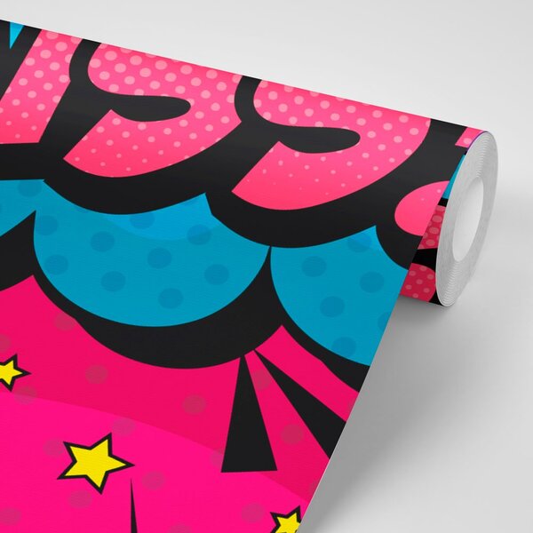 Tapet ruj pop art - KISS!
