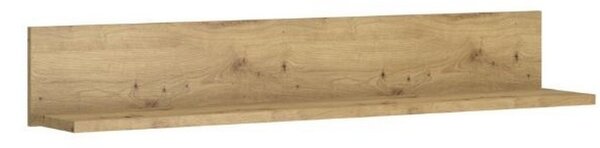 Raft suspendat AYSON, stejar artizanal maro, 125.4x22x20 cm