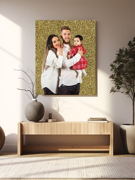 Tablou personalizat, Color cu sclipici