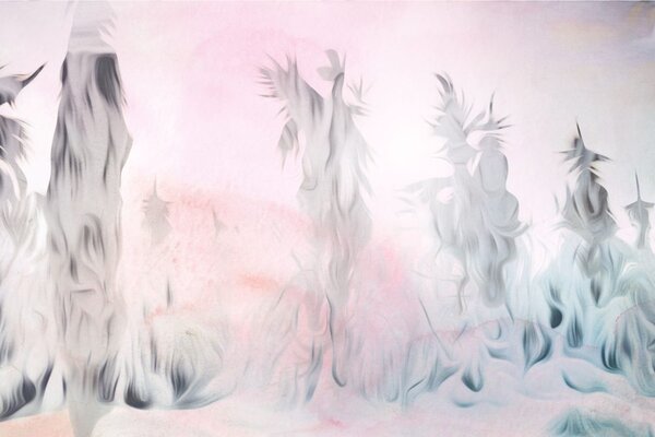Tapet abstracție pastelată a pădurii