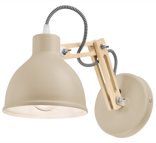 Lampă de perete MARCELLO, 1xE27/15W/230V, bej