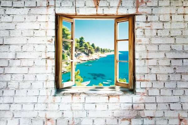 Tapet vedere la peisajul visat în gri