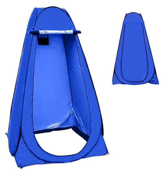 Cort plaja multifunctional, husa inclusa, maner transport, fermoar inchidere, impermeabil, 1,8kg, 190 x 110cm, albastru