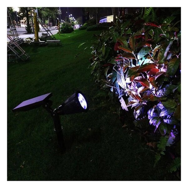 Lampa solara LED, baterie 3,7V 2200mAh, 5500K, 2W, 120 lm, IP65, ABS