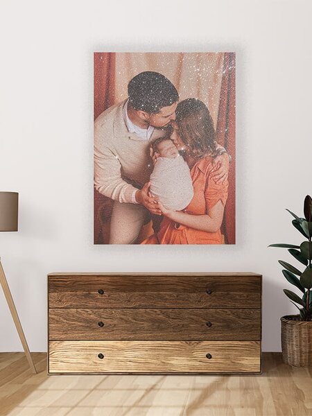 Tablou personalizat, cu praf de stele