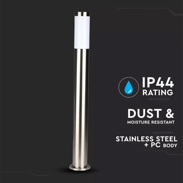 Lampă exterior 1xE27/60W/230V IP44 80cm crom mat