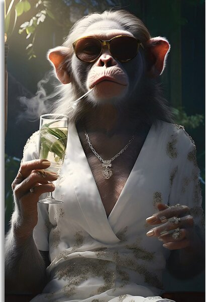 Tablou animal gangster maimuță
