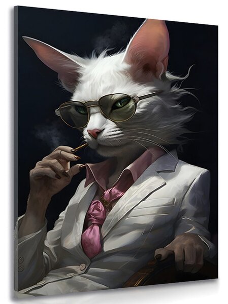 Tablou animal gangster pisică