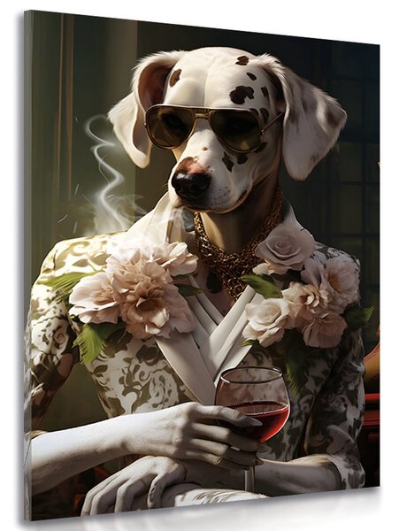 Tablou animal gangster cățea dalmată