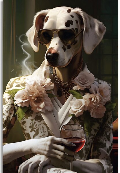 Tablou animal gangster cățea dalmată