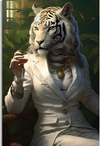 Tablou animal gangster tigroaică