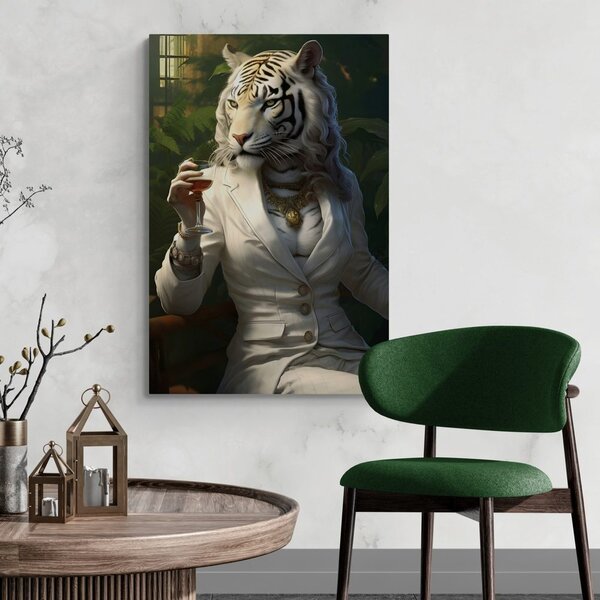 Tablou animal gangster tigroaică