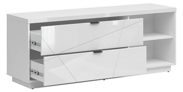 Comodă TV Fivale 104Alb lucios, Alb, 16x6x4cm