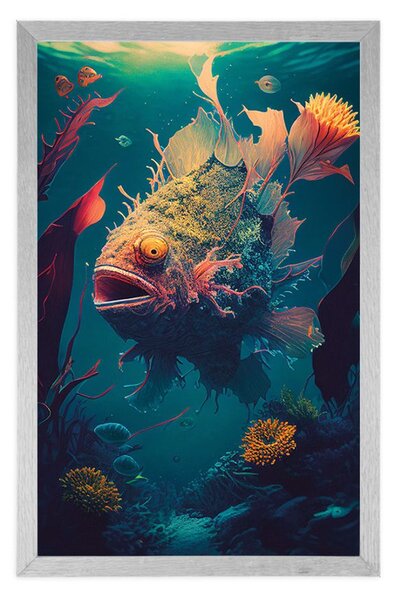 Poster diavol de mare suprarealist