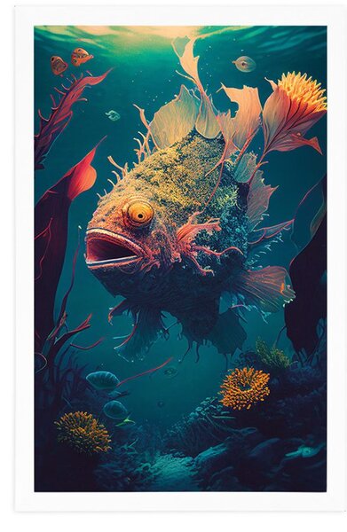 Poster diavol de mare suprarealist