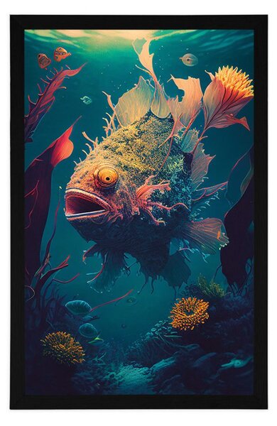 Poster diavol de mare suprarealist