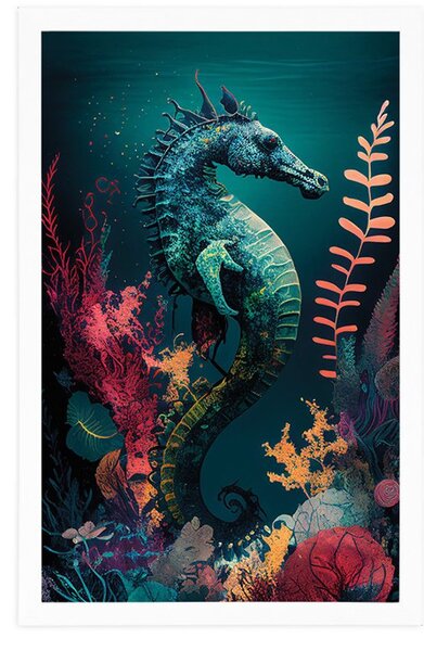 Poster căluț de mare suprarealist