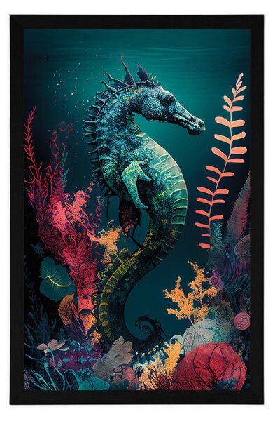 Poster căluț de mare suprarealist