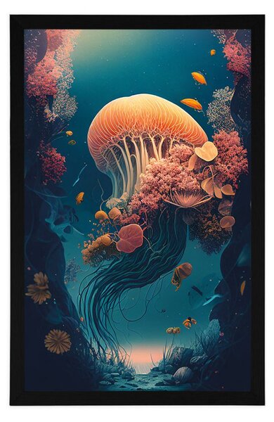 Poster meduză suprarealistă
