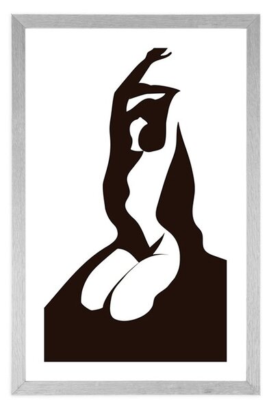 Poster cu passepartout tandrețea corpului feminin