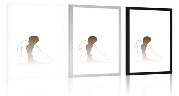 Poster cu passepartout secretul corpului feminin