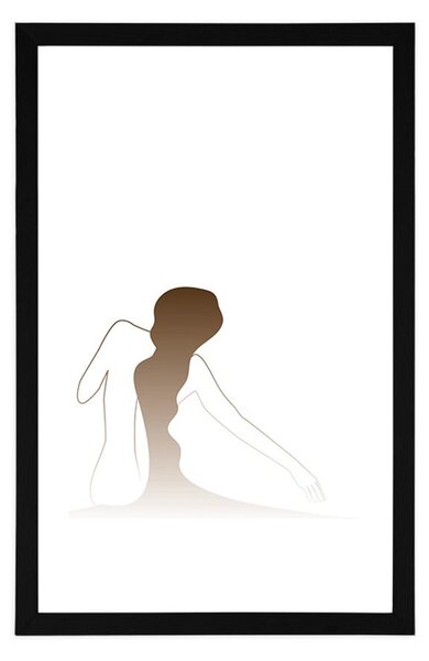 Poster cu passepartout secretul corpului feminin