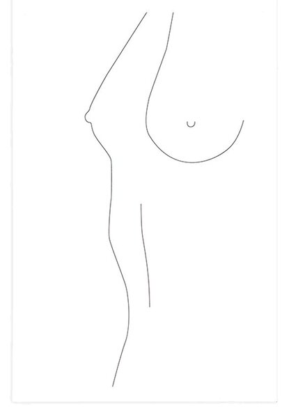 Poster silueta minimalistă corpului feminin