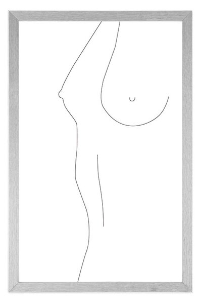 Poster silueta minimalistă corpului feminin