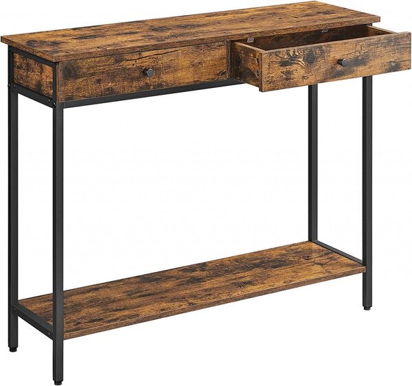 Consola Model Hammond, Maro rustic/Negru, 100x30x80 cm