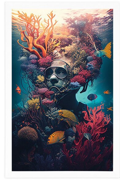 Poster scafandru suprarealist