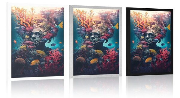 Poster scafandru suprarealist