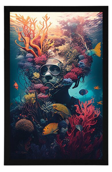 Poster scafandru suprarealist