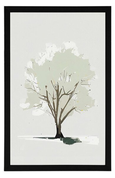 Poster copaci cu atingere de minimalism