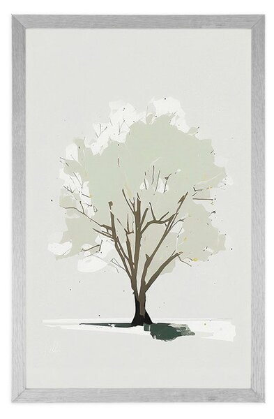 Poster copaci cu atingere de minimalism