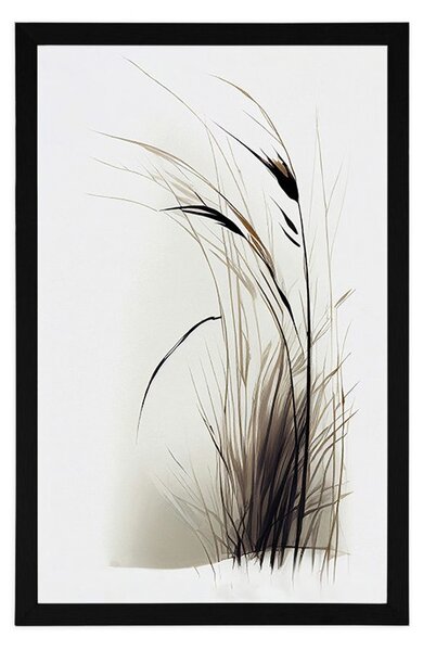 Poster iarbă uscată minimalistă