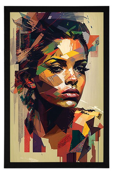 Poster farmecul femeii în design patchwork