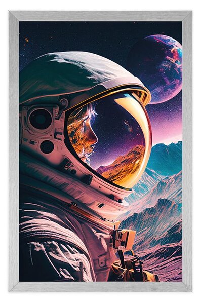 Poster profil misterios al unui cosmonaut
