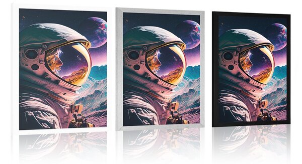 Poster profil misterios al unui cosmonaut