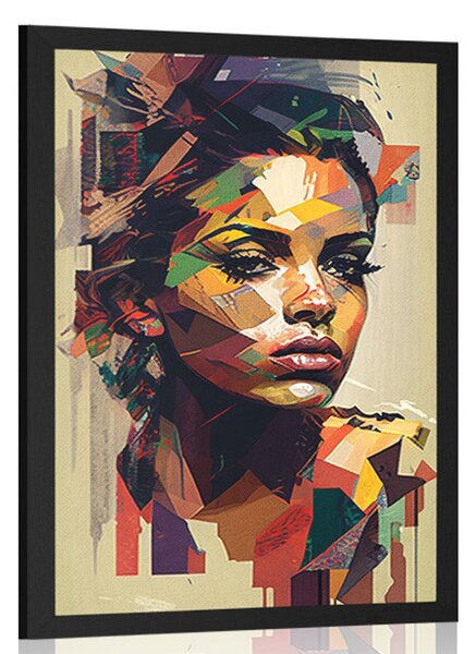 Poster farmecul femeii în design patchwork