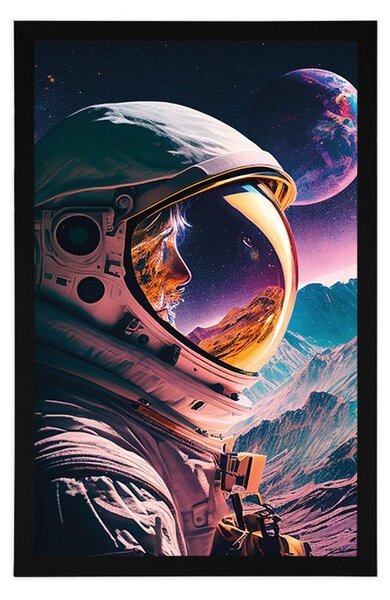 Poster profil misterios al unui cosmonaut