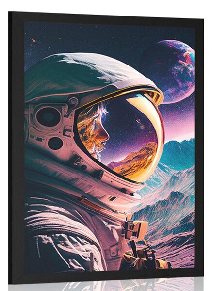 Poster profil misterios al unui cosmonaut