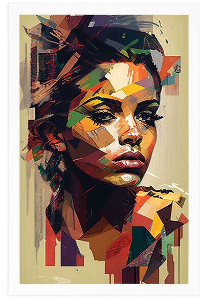 Poster farmecul femeii în design patchwork